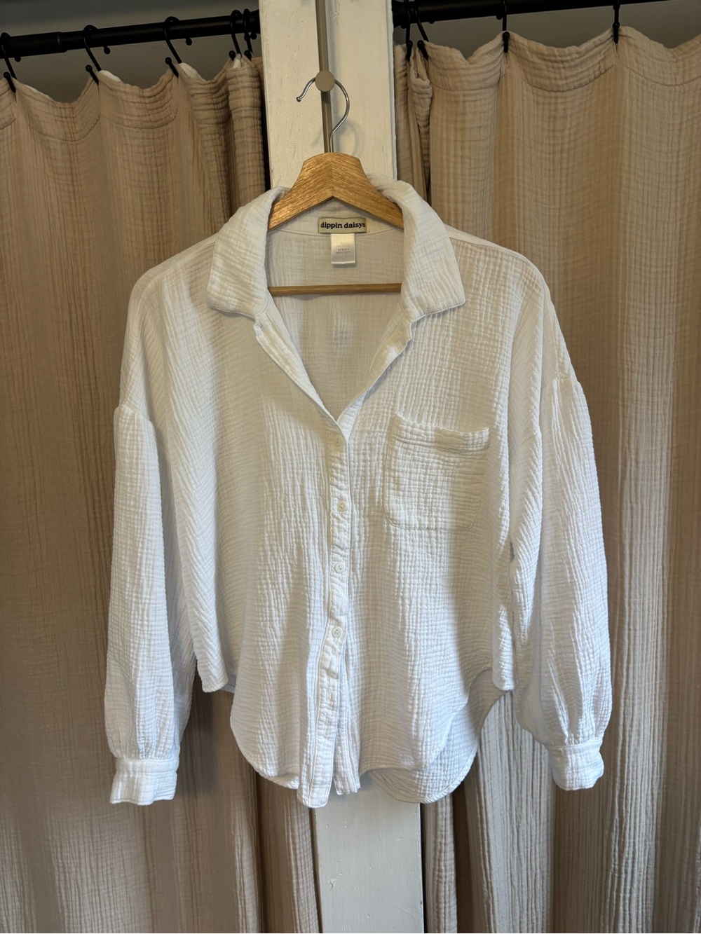 Dippin Daisy 100% Cotton Button Up- Large